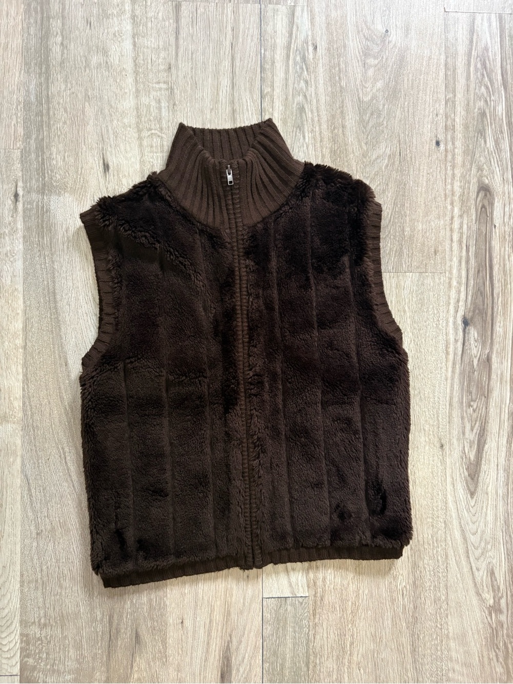 AN sports Brown faux fur vest